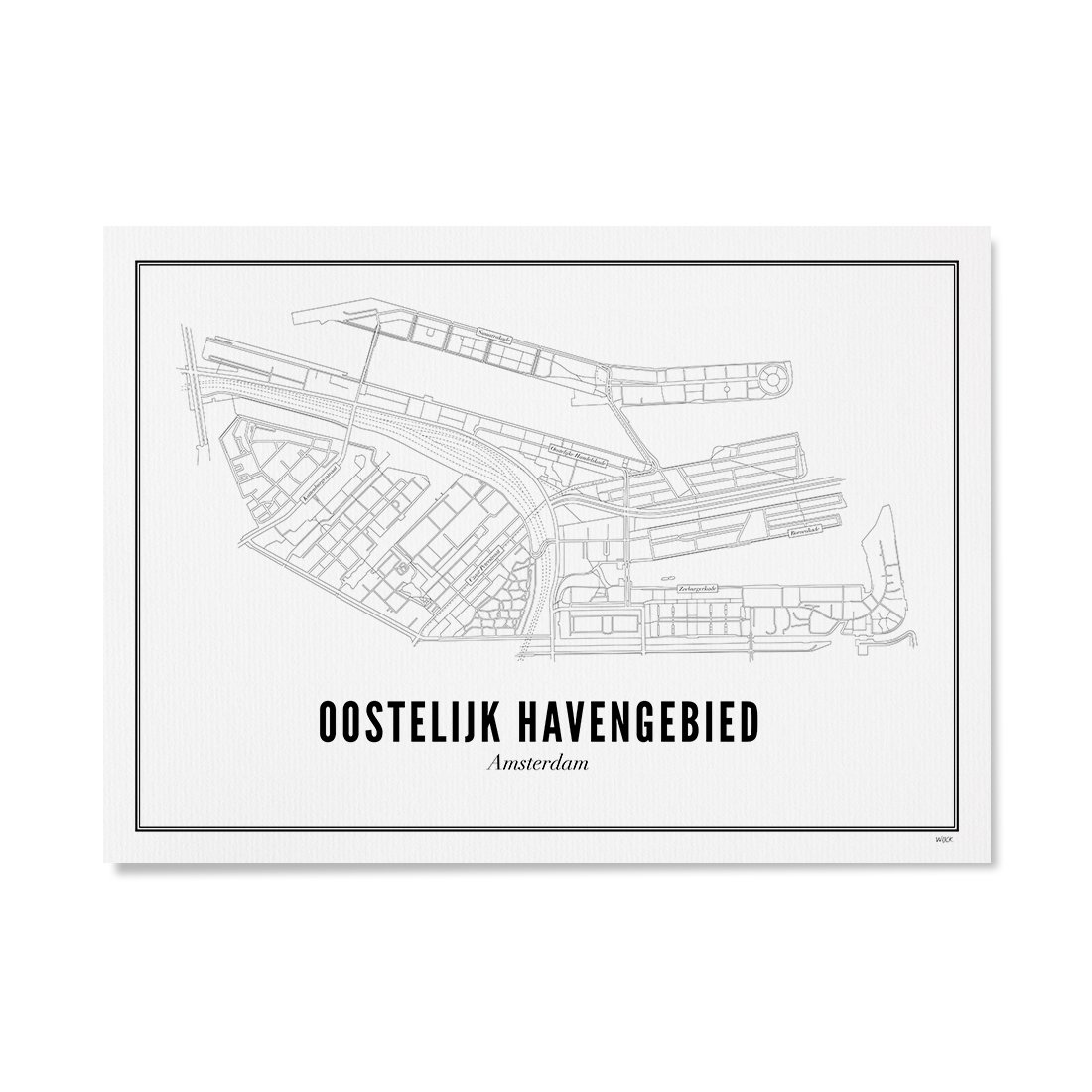 Poster van Amsterdam - Oostelijk Havengebied | WIJCK. 